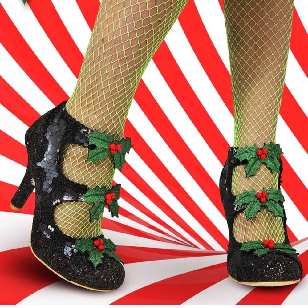 irregular choice holly jolly heels